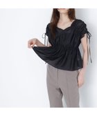 【ナチュラル ビューティー ベーシック/NATURAL BEAUTY BASIC】のシアードロストギャザーブラウス ブラック|ID: prp329100004591158 ipo3291000000032715160