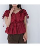 【ナチュラル ビューティー ベーシック/NATURAL BEAUTY BASIC】のシアードロストギャザーブラウス バーガンディ1|ID: prp329100004591158 ipo3291000000032715161