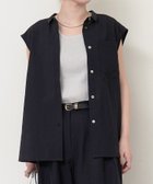 【その他のブランド/Other】のスリットノースリーブシャツ ブラック|ID: prp329100004591190 ipo3291000000032776794