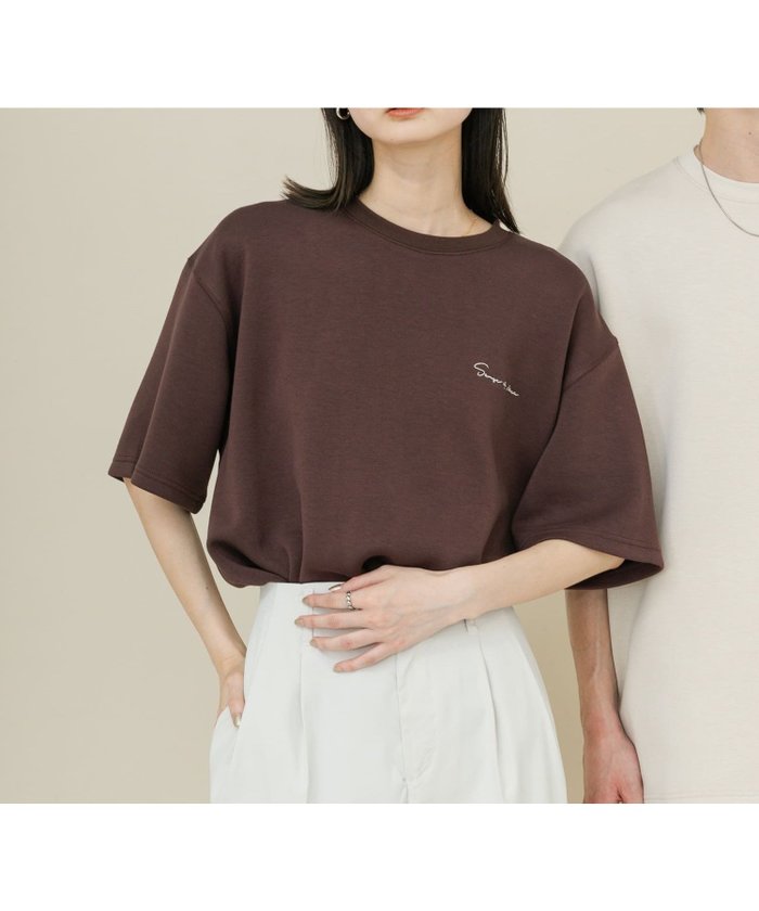 【センスオブプレイス/SENSE OF PLACE by URBAN RESEARCH / MEN】の『一部WEB限定カラー』『ユニセックス』シシュウダンボールポンチショートスリーブTシャツ インテリア・キッズ・メンズ・レディースファッション・服の通販 founy(ファニー) https://founy.com/ ファッション Fashion メンズファッション Fashion for Men 2025年 2025 2025春夏・S/S Spring/Summer 2025 SS25 インナー Innerwear ストレッチ Stretch, Stretchy Fabric レギュラー Regular, Standard Fit ワンポイント One Point, Statement Accent 夏 Summer S/S・春夏 SS, Spring/Summer, Warm Season |ID: prp329100004591220 ipo3291000000032998458