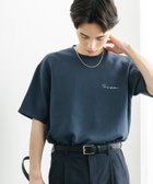 【センスオブプレイス/SENSE OF PLACE by URBAN RESEARCH / MEN】の『一部WEB限定カラー』『ユニセックス』シシュウダンボールポンチショートスリーブTシャツ D.BLU×WHT|ID: prp329100004591220 ipo3291000000032998470