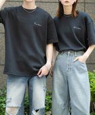 【センスオブプレイス/SENSE OF PLACE by URBAN RESEARCH / MEN】の『一部WEB限定カラー』『ユニセックス』シシュウダンボールポンチショートスリーブTシャツ BLK×WHT|ID: prp329100004591220 ipo3291000000032998476