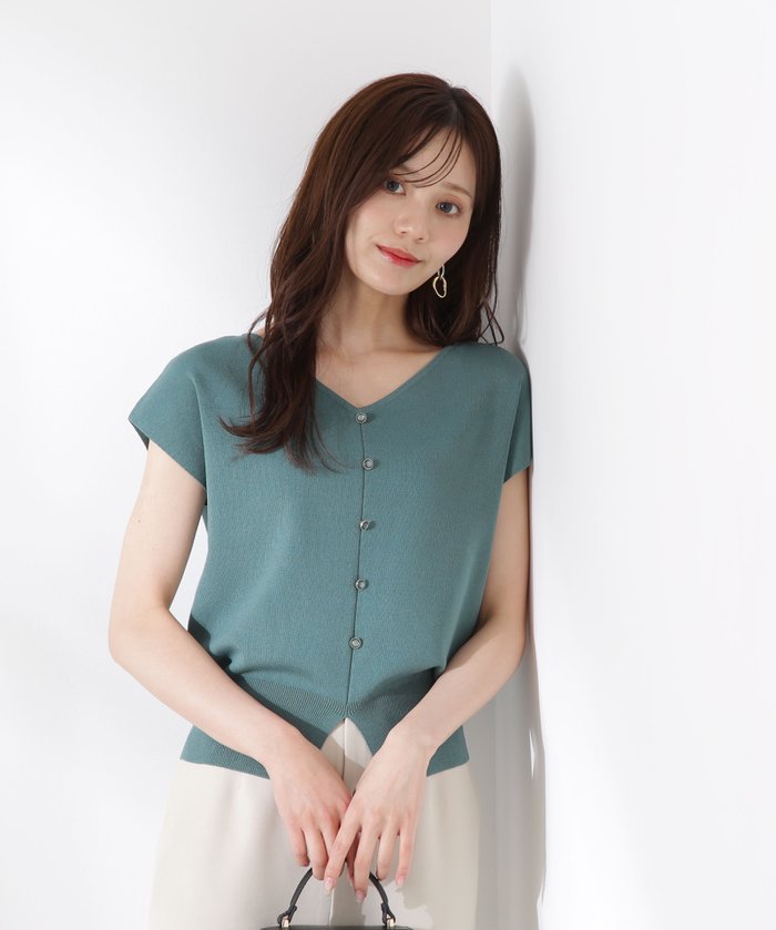 【プロポーション ボディドレッシング/PROPORTION BODY DRESSING】の前後2way総針ニット インテリア・キッズ・メンズ・レディースファッション・服の通販 founy(ファニー) https://founy.com/ ファッション Fashion レディースファッション Fashion for Women トップス・カットソー Cut & Sew Tops ニット Knit Tops & Sweaters おすすめ Recommended / Our Picks カーディガン Cardigan, Knitwear スリット Slit, Slit Detail |ID: prp329100004591225 ipo3291000000033555353
