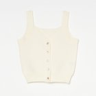 【エリオポール/heliopole】のPOPCORN KNIT BIJOU BUTTON VEST アイボリー|ID: prp329100004591227 ipo3291000000032585675