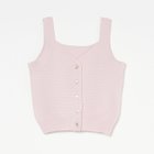 【エリオポール/heliopole】のPOPCORN KNIT BIJOU BUTTON VEST ピンク|ID: prp329100004591227 ipo3291000000032585676