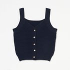【エリオポール/heliopole】のPOPCORN KNIT BIJOU BUTTON VEST ネイビー|ID: prp329100004591227 ipo3291000000032585678