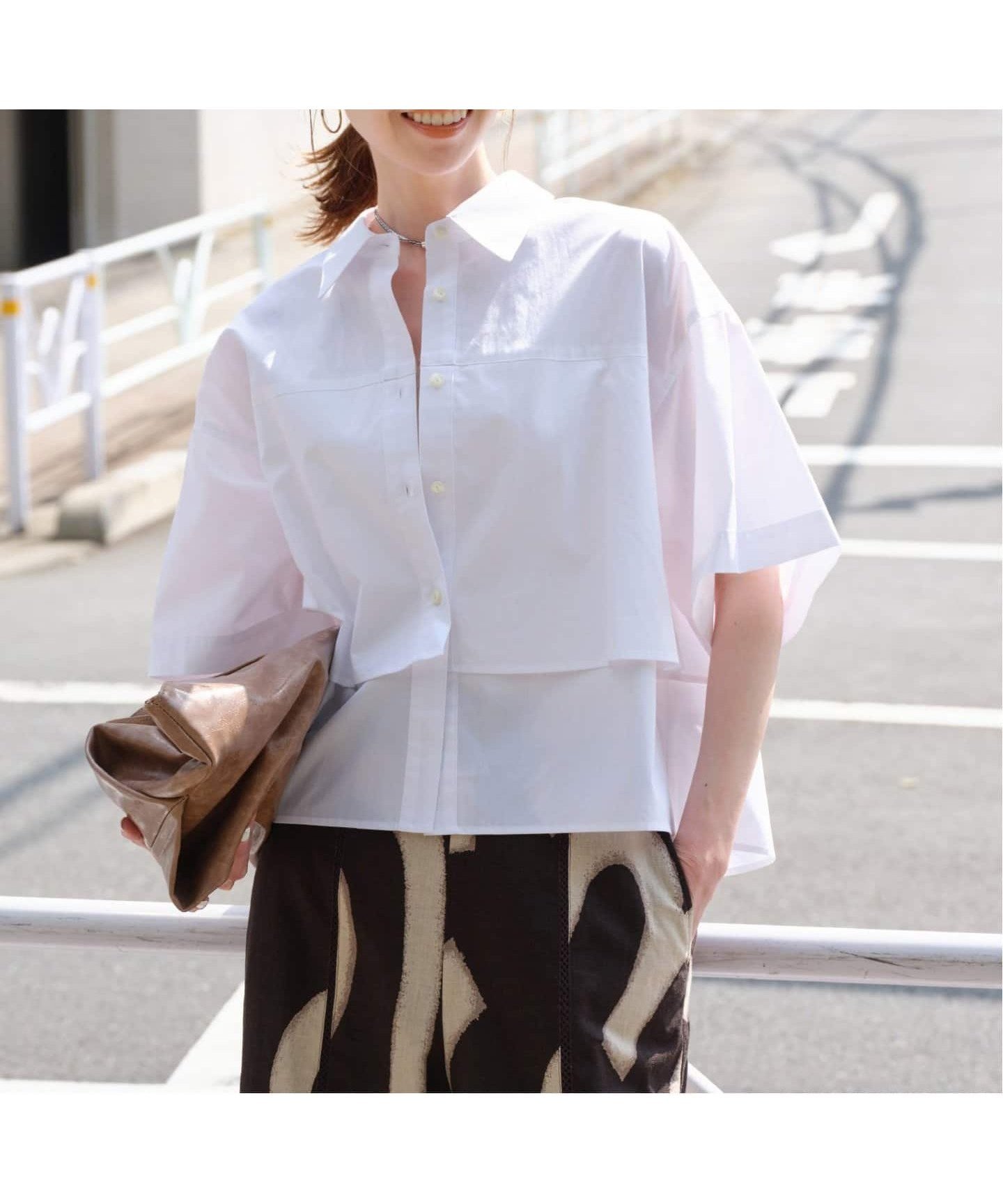 【ジャーナルスタンダード/JOURNAL STANDARD】の《追加2》レイヤードライクハーフスリーブシャツ 人気、トレンドファッション・服の通販 founy(ファニー) 　ファッション　Fashion　レディースファッション　Ladies' Fashion Online　トップス・カットソー　Tops/Tshirt　シャツ/ブラウス　Shirts/Blouses　2025年　2025　2025春夏・S/S　Ss,Spring/Summer,2025　 other-1|ID: prp329100004591241 ipo3291000000032647649