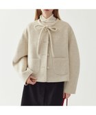 【チュクラ/chuclla】のリボンタイ ショートコート FQ24W101 Fano Studios 人気、トレンドファッション・服の通販 founy(ファニー) ファッション Fashion レディースファッション Fashion for Women アウター Coat / Outerwear Collection コート・ロングコート・ピーコート Long Coats, Peacoats & More ウォーム Warm Fabric エレガント 上品 Elegant ガーリー Girly, Feminine Style クール Cool, Chic ショート Short, Short Length シンプル Simple, Minimal トレンド Trend, Trending Now フェミニン Feminine, Girly フォルム Silhouette, Form ベーシック Basic, Essential リアル Real, Realistic リボン Ribbon, Bow thumbnail ライトベージュ|ID: prp329100004591261 ipo3291000000033562381