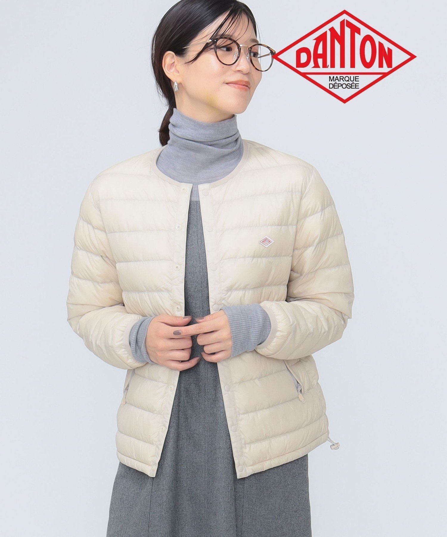 【ビーミングライフストアバイビームス/B:MING LIFE STORE by BEAMS】のDANTON / インナー ダウン ジャケット 2AW (XS~M) ダントン 定番 軽い 暖かい レディース インテリア・キッズ・メンズ・レディースファッション・服の通販 founy(ファニー) 　ファッション　Fashion　レディースファッション　Fashion for Women　アウター　Coat / Outerwear Collection　レディースジャケット・軽アウター　Jackets　アウトドア　Outdoor Clothing　インナー　Innerwear　シャツワンピ　Shirt Dress, Shirt One-Piece　シンプル　Simple, Minimal　ジャケット　Jacket, Outerwear　スウェット / スエット　Sweatshirt, Sweatwear　タフタ　Taffeta, Structured Fabric　ダウン　Down, Puffer　定番　Standard, Basic Item　おすすめ　Recommended / Our Picks　エレガント 上品　Elegant　OYSTER_WHITE|ID: prp329100004591264 ipo3291000000032628337