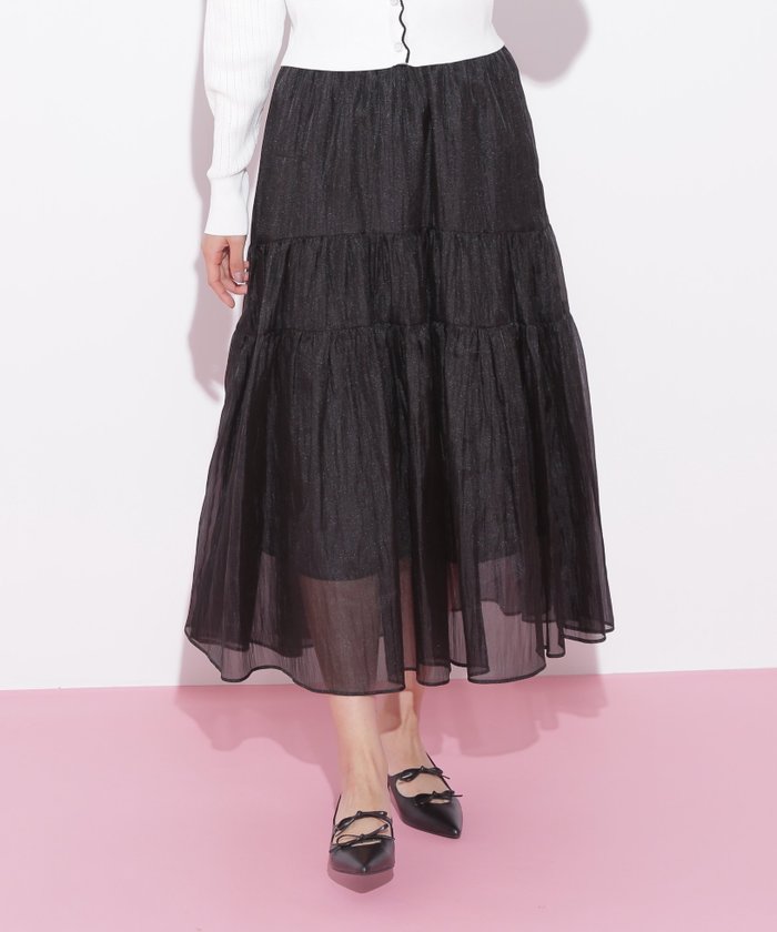 【その他のブランド/Other】のシアーシャイニーボリュームスカート インテリア・キッズ・メンズ・レディースファッション・服の通販 founy(ファニー) https://founy.com/ ファッション Fashion レディースファッション Fashion for Women スカート Skirts おすすめ Recommended / Our Picks オーガンジー Organza Fabric サテン Satin, Glossy Fabric ランダム Random, Irregular 人気 Popular, Best Seller |ID: prp329100004591478 ipo3291000000032969428