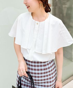 【ノーリーズ/NOLLEY'S】の高機能 タフタケープブラウス 人気、トレンドファッション・服の通販 founy(ファニー) ファッション Fashion レディースファッション Ladies' Fashion Online トップス・カットソー Tops/Tshirt シャツ/ブラウス Shirts/Blouses エアリー Airy 吸水 Water Absorption シンプル Simple ストレッチ Stretch タフタ Taffeta おすすめ Recommend 夏 Summer ビジネス 仕事 通勤 Business 2025年 2025 2025春夏・S/S Ss,Spring/Summer,2025 |ID:prp329100004591514