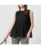 【ユナイテッドアローズ/UNITED ARROWS】のコットンシルク シルキータックノースリーブブラウス - ウォッシャブル - BLACK|ID: prp329100004591564 ipo3291000000032750579