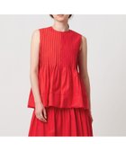 【ユナイテッドアローズ/UNITED ARROWS】のコットンシルク シルキータックノースリーブブラウス - ウォッシャブル - RED|ID: prp329100004591564 ipo3291000000032750582