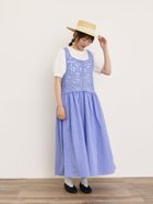 【サマンサモスモス/Samansa Mos2】の【S/Mサイズ】かぎ針編み風ビスチェワンピース 人気、トレンドファッション・服の通販 founy(ファニー) ファッション Fashion レディースファッション Fashion for Women ワンピース Dresses かぎ針 Crochet カットソー Cut and Sewn Top ガーリー Girly, Feminine Style thumbnail ブルー|ID: prp329100004591575 ipo3291000000032714223