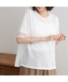 【ディスコート/Discoat】のシアー袖切替5分袖Tシャツ オフホワイト|ID: prp329100004591614 ipo3291000000033055654