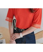 【ディスコート/Discoat】のシアー袖切替5分袖Tシャツ オレンジ|ID: prp329100004591614 ipo3291000000033055656