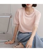 【ディスコート/Discoat】のシアー袖切替5分袖Tシャツ ベビーピンク|ID: prp329100004591614 ipo3291000000033055658
