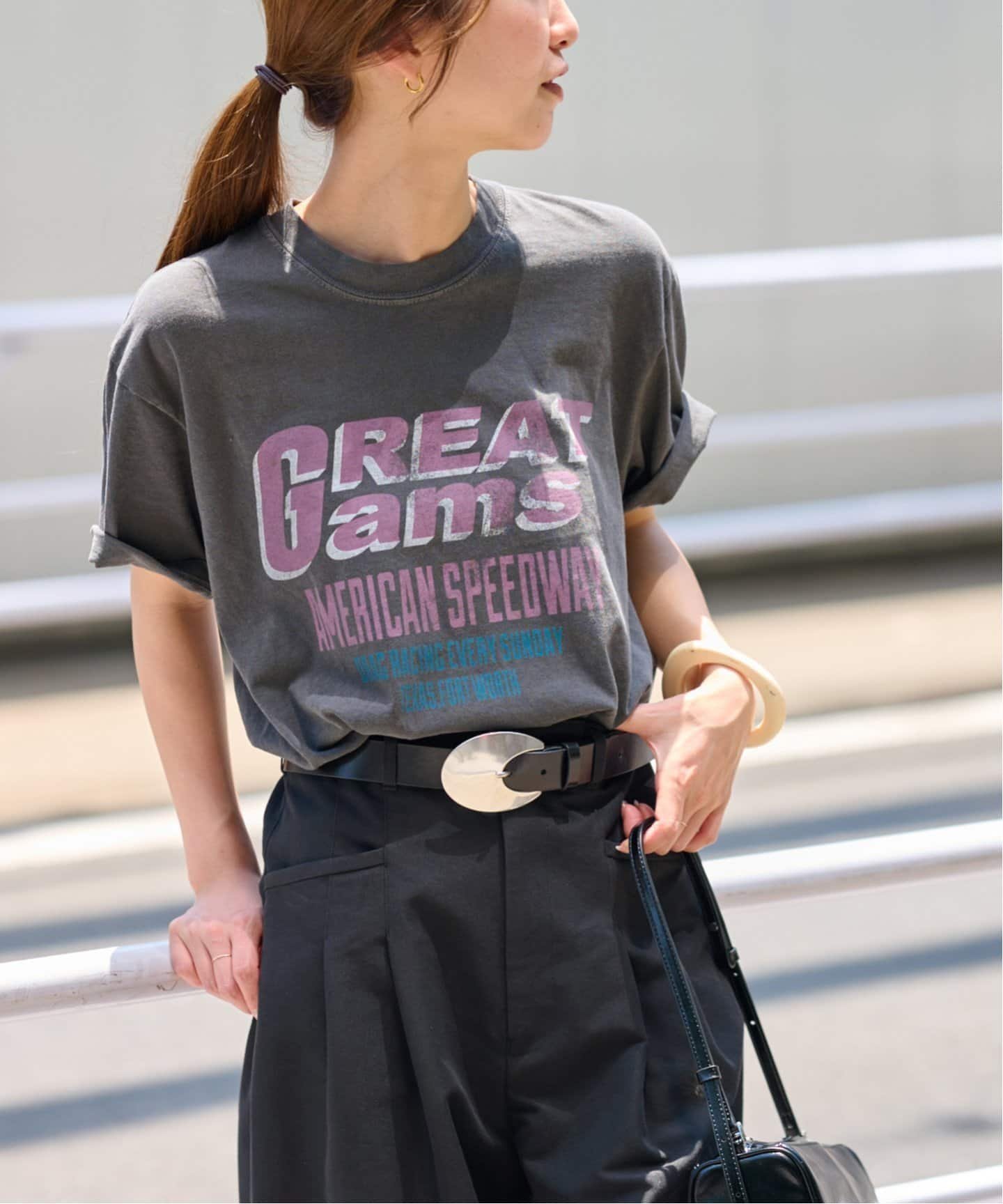 【ジャーナルスタンダード レリューム/JOURNAL STANDARD relume】のスーベニアピグメントTEE インテリア・キッズ・メンズ・レディースファッション・服の通販 founy(ファニー) 　ファッション　Fashion　レディースファッション　Fashion for Women　2025年　2025　2025春夏・S/S　Spring/Summer 2025 SS25　インナー　Innerwear　グラフィック　Graphic, Graphic Design　ジャケット　Jacket, Outerwear　デニム　Denim, Jeans Material　トレンド　Trend, Trending Now　ヴィンテージ　Vintage Style　ブラック|ID: prp329100004591625 ipo3291000000033459385