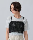 【レプシィム ローリーズファーム/LEPSIM LOWRYS FARM】のニュアンス柄レーシーキャミ ブラック09|ID: prp329100004591684 ipo3291000000032690337