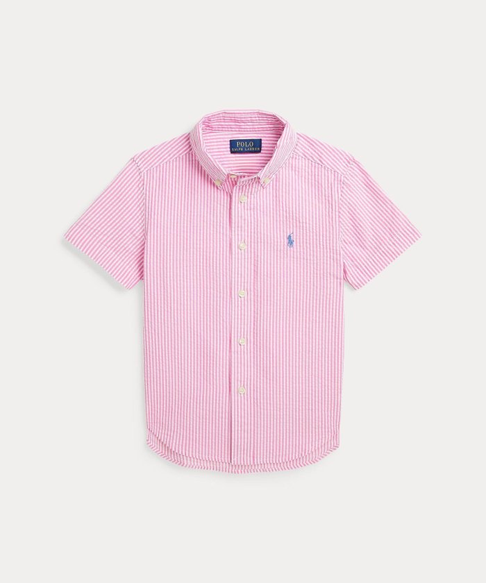【ラルフローレン/RALPH LAUREN / KIDS】の(ボーイズ 2才~7才)ストライプド シアサッカー ショートスリーブ シャツ インテリア・キッズ・メンズ・レディースファッション・服の通販 founy(ファニー) https://founy.com/ ファッション Fashion キッズファッション Fashion for Kids ウォッシュ Washed Finish ショート Short, Short Length スリーブ Sleeve, Long Sleeve / Short Sleeve ダウン Down, Puffer プリーツ Pleats, Pleated ボックス Boxy, Box Shape ボーイズ Boyish, Boy Style ヨーク Yoke, Yoke Design 半袖 Short Sleeve, Half Sleeve |ID: prp329100004591768 ipo3291000000033507807