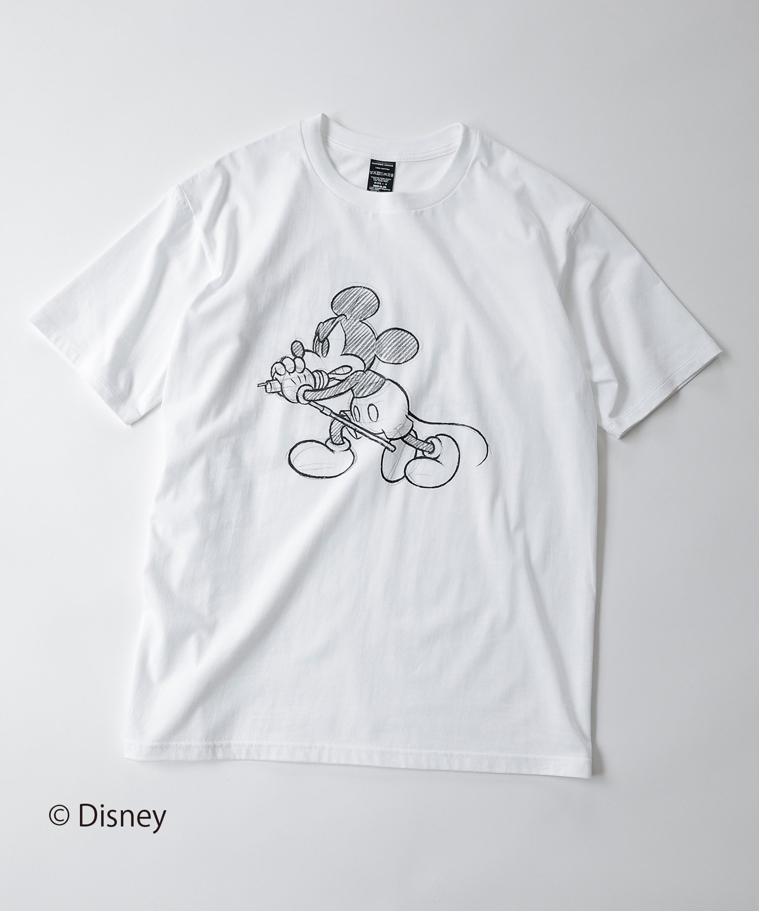 【ナンバー/Number】のMICKEY MOUSE/DRAWING NN T-SHIRT インテリア・キッズ・メンズ・レディースファッション・服の通販 founy(ファニー) 　ファッション　Fashion　レディースファッション　Fashion for Women　トップス・カットソー　Cut & Sew Tops　シャツ・ブラウス・オフィスカジュアル　Elegant Blouses & Button-Ups　ロングTシャツ・Tシャツ　Longline T-Shirts & Tees　イラスト　Illustration　カーディガン　Cardigan, Knitwear　ジャケット　Jacket, Outerwear　セットアップ　Set-Up, Coordinated Outfit　定番　Standard, Basic Item　バランス　Balance, Style Balance　パターン　Pattern, Design Print　プリント　Print, Printed Pattern　ベーシック　Basic, Essential　おすすめ　Recommended / Our Picks　WHITE|ID: prp329100004591808 ipo3291000000033581127