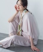 【ロートレ アモン/LAUTRE AMONT】の【WEB限定】サテンフィールドレープブラウス≪セットアップ対応/洗濯機で洗える≫ ピンク|ID: prp329100004591831 ipo3291000000032658507