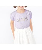 【シップス/SHIPS / KIDS】のSHIPS KIDS 100~130cm / ガーリー 刺繍 ロゴ TEE ダークラベンダー|ID: prp329100004591840 ipo3291000000032710043