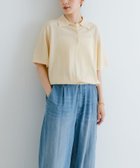 【アーバンリサーチ/URBAN RESEARCH】のシャツカラーハーフスリーブニット IVORY|ID: prp329100004591874 ipo3291000000032650982