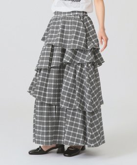【ビームス ウイメン/BEAMS】の【秋まで着れる/ロングスカート】サッカー チェック ティアード スカート 人気、トレンドファッション・服の通販 founy(ファニー) ファッション Fashion レディースファッション Fashion for Women スカート Skirts ティアードスカート Tiered Skirts ロングスカート Long Skirts / Maxi & Midi Skirts おすすめ Recommended / Our Picks サッカー Seersucker, Summer Fabric ダウン Down, Puffer チェック Check, Plaid, Tartan ティアード Tiered, Tiered Style フェミニン Feminine, Girly フリル Frill, Ruffle ランダム Random, Irregular ロング Long, Long-Length 無地 Plain, Solid Color 秋 Autumn |ID:prp329100004591882
