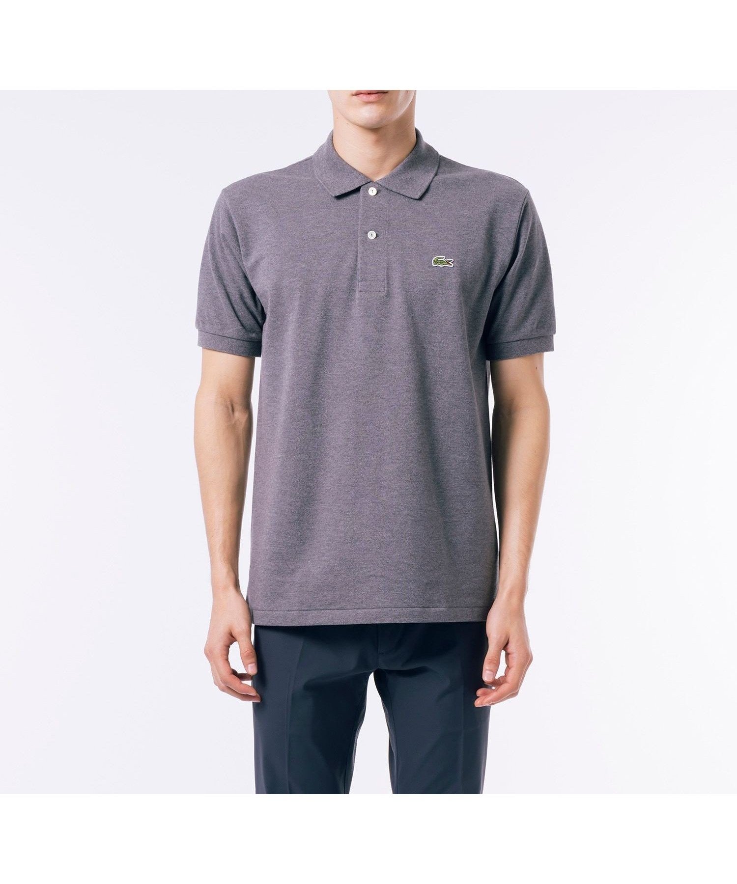 【ラコステ/LACOSTE / MEN】の『L1264』定番半袖ポロシャツ(杢糸) インテリア・キッズ・メンズ・レディースファッション・服の通販 founy(ファニー) 　ファッション　Fashion　メンズファッション　Fashion for Men　フィット　Fit, Slim Fit　ポロシャツ　Polo Shirt, Collared Tee　メンズ　Men's, Menswear　人気　Popular, Best Seller　半袖　Short Sleeve, Half Sleeve　定番　Standard, Basic Item　チャコールアッシュ|ID: prp329100004591912 ipo3291000000033199451