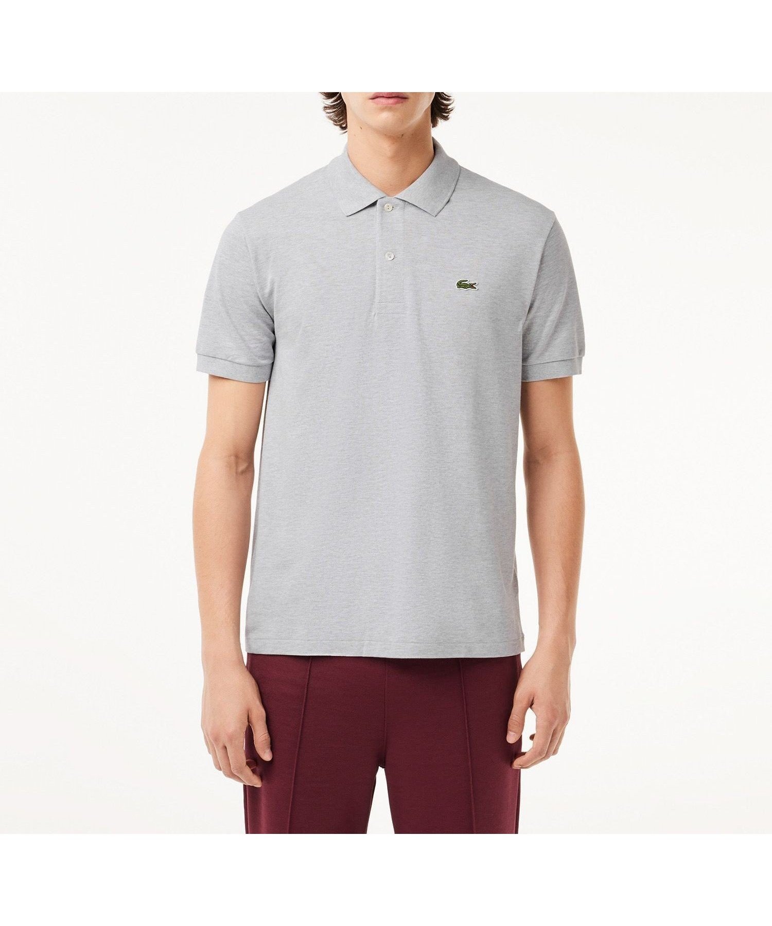 【ラコステ/LACOSTE / MEN】の『L1264』定番半袖ポロシャツ(杢糸) インテリア・キッズ・メンズ・レディースファッション・服の通販 founy(ファニー) 　ファッション　Fashion　メンズファッション　Fashion for Men　フィット　Fit, Slim Fit　ポロシャツ　Polo Shirt, Collared Tee　メンズ　Men's, Menswear　人気　Popular, Best Seller　半袖　Short Sleeve, Half Sleeve　定番　Standard, Basic Item　グレー|ID: prp329100004591912 ipo3291000000033199453
