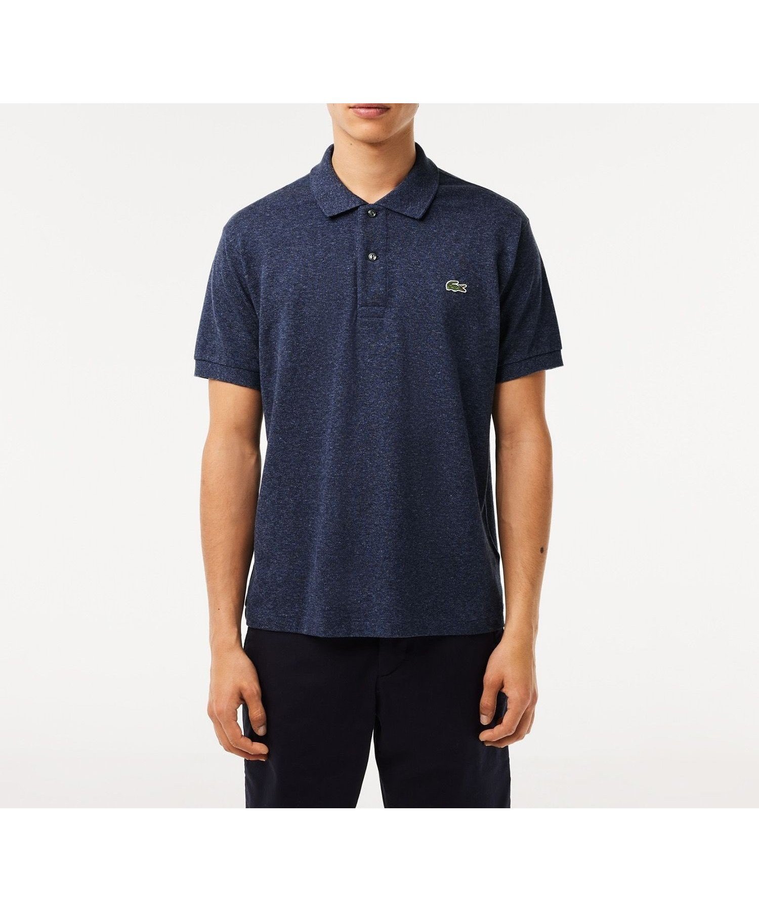 【ラコステ/LACOSTE / MEN】の『L1264』定番半袖ポロシャツ(杢糸) インテリア・キッズ・メンズ・レディースファッション・服の通販 founy(ファニー) 　ファッション　Fashion　メンズファッション　Fashion for Men　フィット　Fit, Slim Fit　ポロシャツ　Polo Shirt, Collared Tee　メンズ　Men's, Menswear　人気　Popular, Best Seller　半袖　Short Sleeve, Half Sleeve　定番　Standard, Basic Item　インディゴブルー|ID: prp329100004591912 ipo3291000000033199454