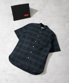 【アーバンリサーチ ロッソ/URBAN RESEARCH ROSSO / MEN】の『抗菌/消臭』『XXLサイズあり』ハイパフォーマンスバンドカラー半袖シャツ BLK WATCH|ID: prp329100004591972 ipo3291000000032681664