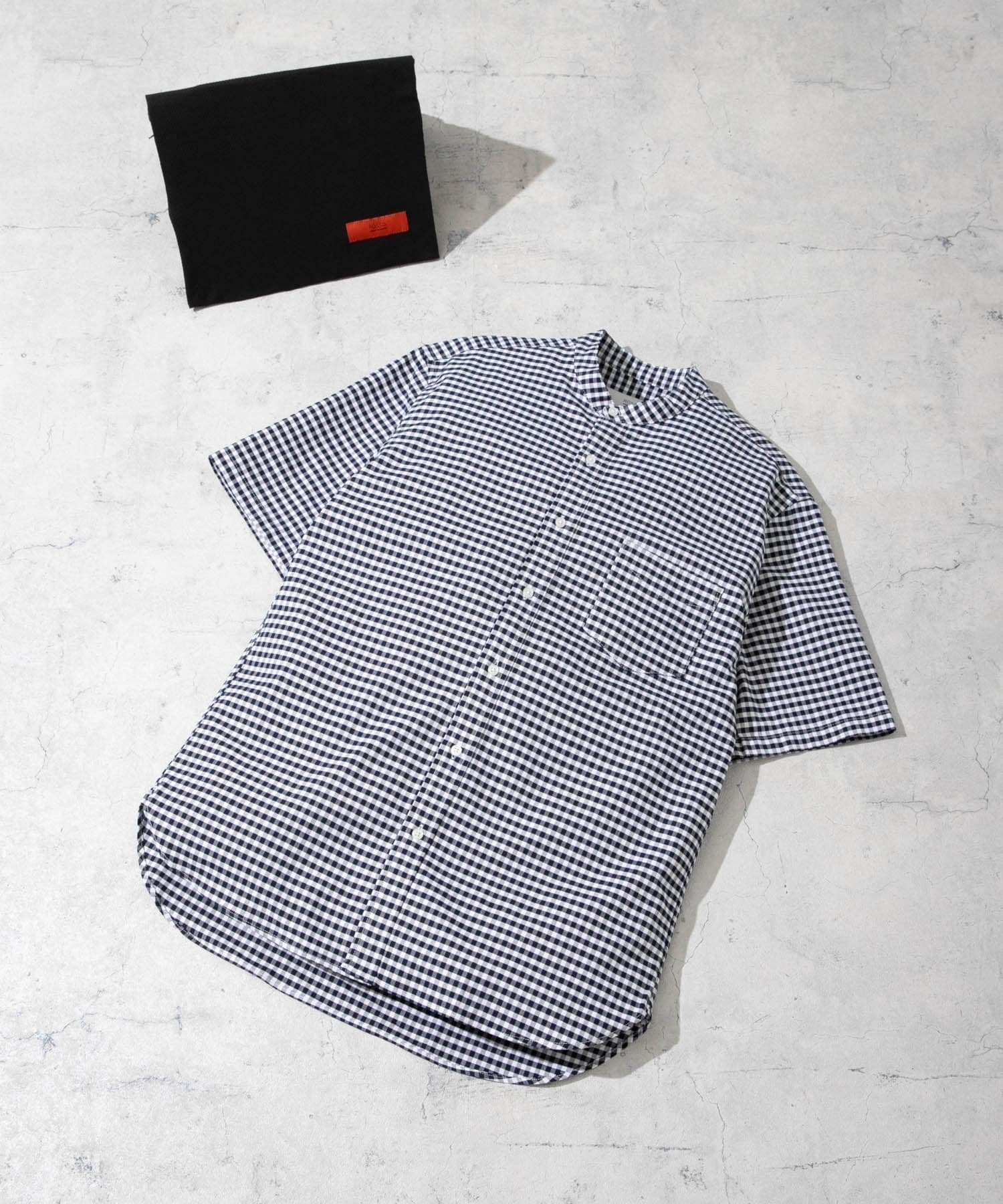 【アーバンリサーチ ロッソ/URBAN RESEARCH ROSSO / MEN】の『抗菌/消臭』『XXLサイズあり』ハイパフォーマンスバンドカラー半袖シャツ インテリア・キッズ・メンズ・レディースファッション・服の通販 founy(ファニー) 　ファッション　Fashion　メンズファッション　Men's Style Online　抗菌　Antibacterial　サマー　Summer　サングラス　Sunglasses　サンダル　Sandals　ショート　Short　シンプル　Simple　ストレッチ　Stretch　スニーカー　Sneakers　スラックス　Slacks　スリーブ　Sleeve　デニム　Denim　バランス　Balance　パフォーマンス　Performance　フィット　Fit　ベーシック　Basic　半袖　Short Sleeve　リュック　Ruck Sack　ワーク　Work　S/S・春夏　Ss・Spring/Summer　おすすめ　Recommend　夏　Summer　旅行　Travel　ビジネス 仕事 通勤　Business　2025年　2025　2025春夏・S/S　Ss,Spring/Summer,2025　NAVY CHECK|ID: prp329100004591972 ipo3291000000032681667