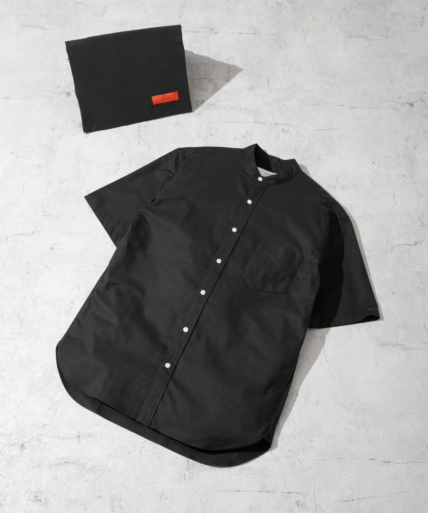 【アーバンリサーチ ロッソ/URBAN RESEARCH ROSSO / MEN】の『抗菌/消臭』『XXLサイズあり』ハイパフォーマンスバンドカラー半袖シャツ インテリア・キッズ・メンズ・レディースファッション・服の通販 founy(ファニー) 　ファッション　Fashion　メンズファッション　Men's Style Online　抗菌　Antibacterial　サマー　Summer　サングラス　Sunglasses　サンダル　Sandals　ショート　Short　シンプル　Simple　ストレッチ　Stretch　スニーカー　Sneakers　スラックス　Slacks　スリーブ　Sleeve　デニム　Denim　バランス　Balance　パフォーマンス　Performance　フィット　Fit　ベーシック　Basic　半袖　Short Sleeve　リュック　Ruck Sack　ワーク　Work　S/S・春夏　Ss・Spring/Summer　おすすめ　Recommend　夏　Summer　旅行　Travel　ビジネス 仕事 通勤　Business　2025年　2025　2025春夏・S/S　Ss,Spring/Summer,2025　BLACK|ID: prp329100004591972 ipo3291000000032681672