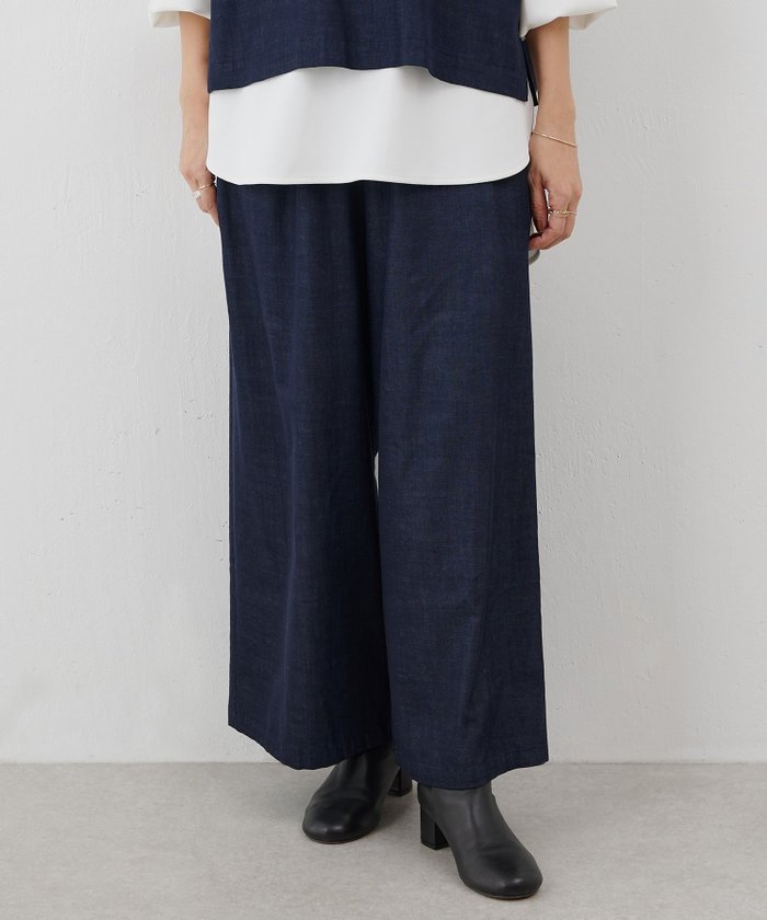 【ビアズリー/BEARDSLEY】のマルチウエストリブパンツ インテリア・キッズ・メンズ・レディースファッション・服の通販 founy(ファニー) https://founy.com/ ファッション Fashion レディースファッション Fashion for Women パンツ Pants & Trousers ポケット Pocket, Pocket Detail ワイド Wide, Wide Fit 洗える Machine Washable |ID: prp329100004592015 ipo3291000000033797582