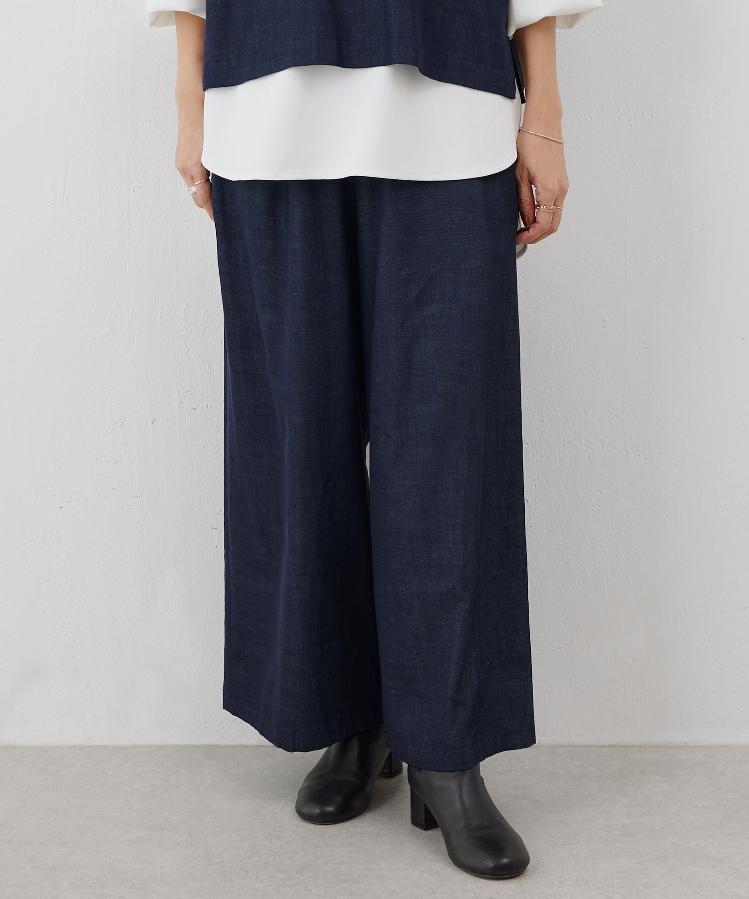 【ビアズリー/BEARDSLEY】のマルチウエストリブパンツ インテリア・キッズ・メンズ・レディースファッション・服の通販 founy(ファニー) 　ファッション　Fashion　レディースファッション　Fashion for Women　パンツ　Pants & Trousers　洗える　Machine Washable　ショート　Short, Short Length　セットアップ　Set-Up, Coordinated Outfit　ベスト　Vest, Waistcoat　ポケット　Pocket, Pocket Detail　ワイド　Wide, Wide Fit　おすすめ　Recommended / Our Picks　インディゴブルー|ID: prp329100004592015 ipo3291000000034506588