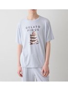【ジェラートピケ オム/GELATO PIQUE HOMME / MEN】の【HOMME】【接触冷感】COOLレーヨンデザートロゴTシャツ 人気、トレンドファッション・服の通販 founy(ファニー) ファッション Fashion メンズファッション Men's Style Online なめらか Smooth カットソー Cut And Sew デザート Dessert ハーフ Half プリント Print ベーシック Basic ボーダー Border 夏 Summer thumbnail BLU[086]|ID: prp329100004592023 ipo3291000000032645117