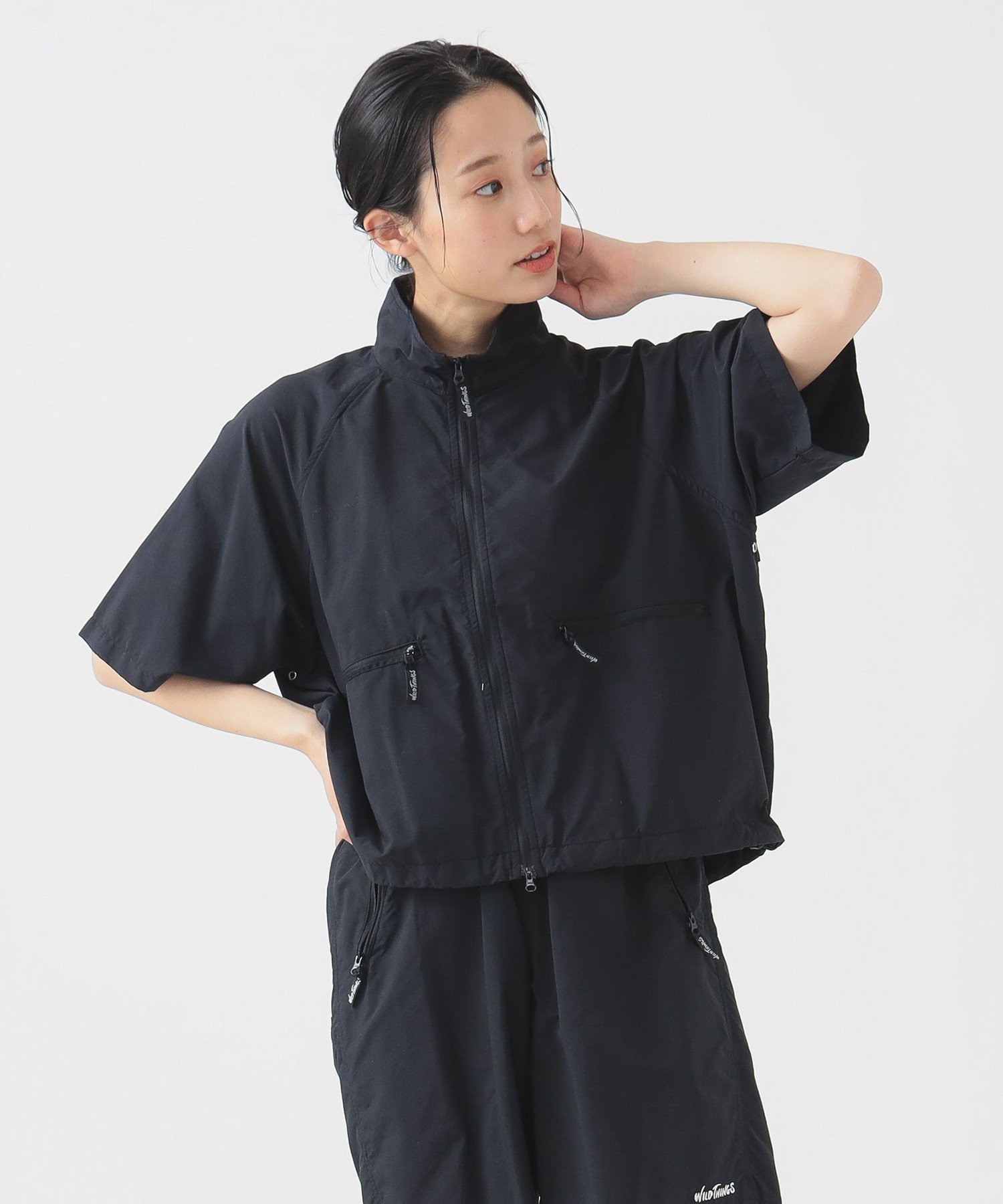 【ビーミングライフストアバイビームス/B:MING LIFE STORE by BEAMS】のWILD THINGS / サプレックス ショートスリーブ ジャケット(S~M) 25SS 半袖 撥水 レジャー フェス 日除け防止 インテリア・キッズ・メンズ・レディースファッション・服の通販 founy(ファニー) 　ファッション　Fashion　レディースファッション　Fashion for Women　アウター　Coat / Outerwear Collection　レディースジャケット・軽アウター　Jackets　アウトドア　Outdoor Clothing　インナー　Innerwear　春　Spring　ショーツ　Shorts, Short Pants　ショート　Short, Short Length　ジャケット　Jacket, Outerwear　スタンド　Stand Collar, Upright Stand　スピンドル　Spindle, Drawcord　スリーブ　Sleeve, Long Sleeve / Short Sleeve　セットアップ　Set-Up, Coordinated Outfit　長袖　Long Sleeve, Full Sleeve　ボトム　Bottoms, Lower Wear　半袖　Short Sleeve, Half Sleeve　S/S・春夏　SS, Spring/Summer, Warm Season　おすすめ　Recommended / Our Picks　夏　Summer　2025年　2025　2025春夏・S/S　Spring/Summer 2025 SS25　BLACK|ID: prp329100004592072 ipo3291000000032599802