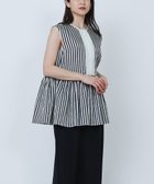 【その他のブランド/Other】のビスコースストライプペプラムブラウス Stripe|ID: prp329100004592107 ipo3291000000032754033