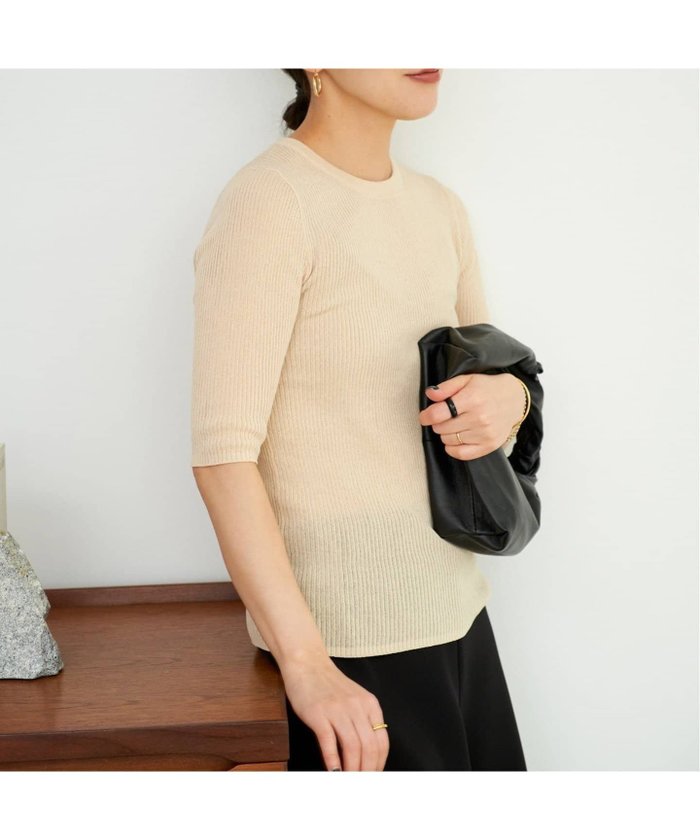 【プラージュ/Plage】の《追加》whisper rib sheer プルオーバー インテリア・キッズ・メンズ・レディースファッション・服の通販 founy(ファニー) https://founy.com/ ファッション Fashion レディースファッション Fashion for Women トップス・カットソー Cut & Sew Tops カジュアルプルオーバー・ニットトップス Pullovers & Knit Tops / Casual Pullovers インナー Innerwear ジャケット Jacket, Outerwear フィット Fit, Slim Fit エレガント 上品 Elegant |ID: prp329100004592114 ipo3291000000032896341