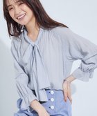 【インディヴィ/INDIVI】の【洗える/シャーリング素材】ボリューム袖エアリーブラウス 人気、トレンドファッション・服の通販 founy(ファニー) ファッション Fashion レディースファッション Fashion for Women トップス・カットソー Cut & Sew Tops シャツ・ブラウス・オフィスカジュアル Elegant Blouses & Button-Ups おすすめ Recommended / Our Picks エアリー Airy Texture コンシャス Conscious, Bodycon シャーリング Shirring, Ruched スキッパー Skipper, Open Collar ストレッチ Stretch, Stretchy Fabric チェック Check, Plaid, Tartan デニム Denim, Jeans Material ワイド Wide, Wide Fit 夏 Summer 洗える Machine Washable thumbnail ライトグレー|ID: prp329100004592126 ipo3291000000033548998