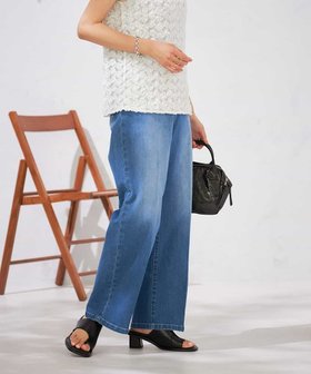【アー ヴェー ヴェー/a.v.v】の【接触冷感/ストレッチ】デニムワイドパンツ 人気、トレンドファッション・服の通販 founy(ファニー) ファッション Fashion レディースファッション Fashion for Women パンツ Pants & Trousers インディゴ Indigo Denim ヴィンテージ Vintage Style サマー Summer, Summer Style ストレッチ Stretch, Stretchy Fabric デニム Denim, Jeans Material 定番 Standard, Basic Item 人気 Popular, Best Seller ワイド Wide, Wide Fit 再入荷 Restock / Back in Stock 夏 Summer |ID:prp329100004592142