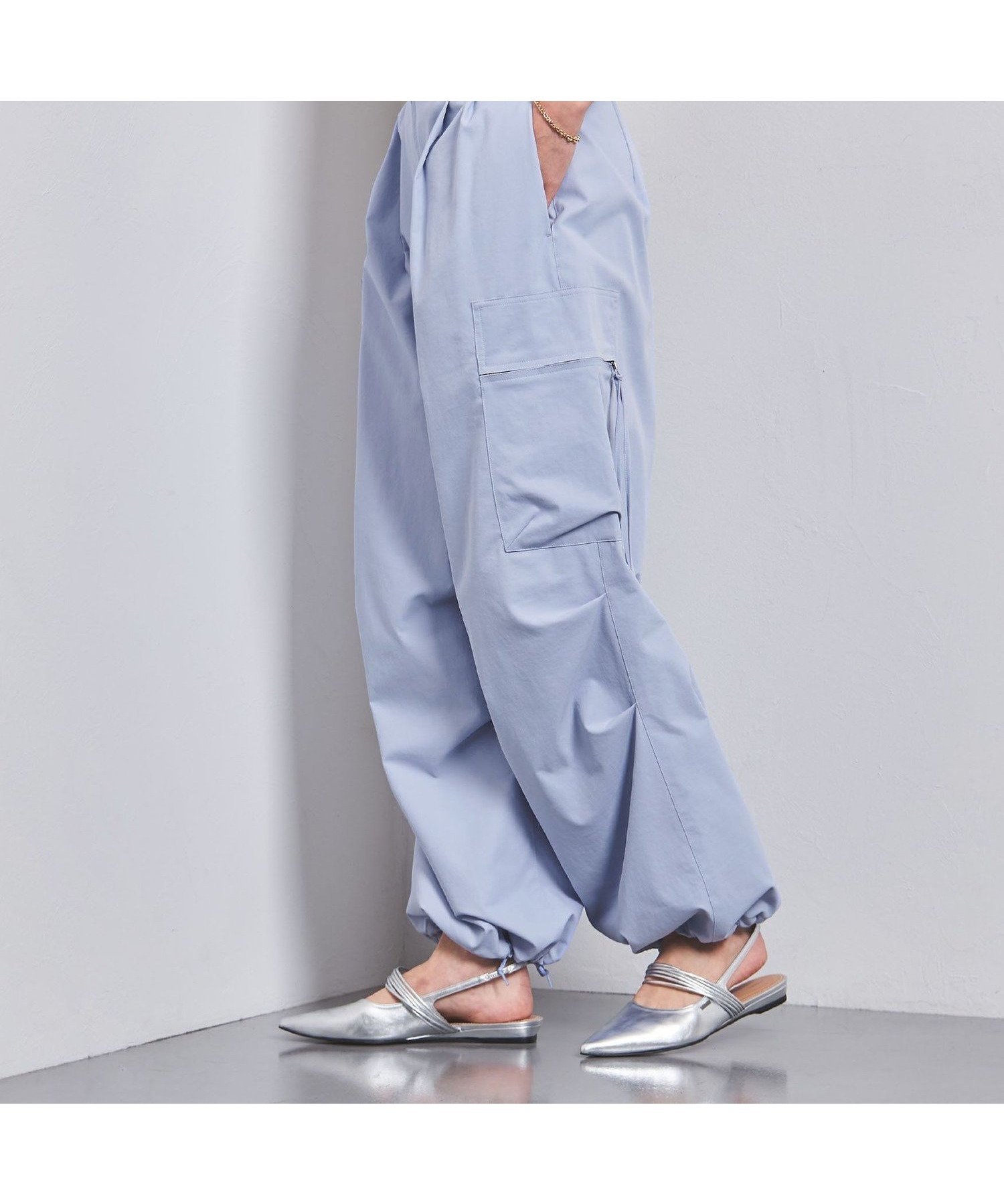 【その他のブランド/Other】のフロントジップ カーゴ パンツ インテリア・キッズ・メンズ・レディースファッション・服の通販 founy(ファニー) 　ファッション　Fashion　レディースファッション　Fashion for Women　パンツ　Pants & Trousers　カーゴパンツ　Cargo Pants, Utility Pants　ジップ　Zip, Zipper　バランス　Balance, Style Balance　フィット　Fit, Slim Fit　フロント　Front, Front Design　ポケット　Pocket, Pocket Detail　LT.BLUE|ID: prp329100004592143 ipo3291000000032993705