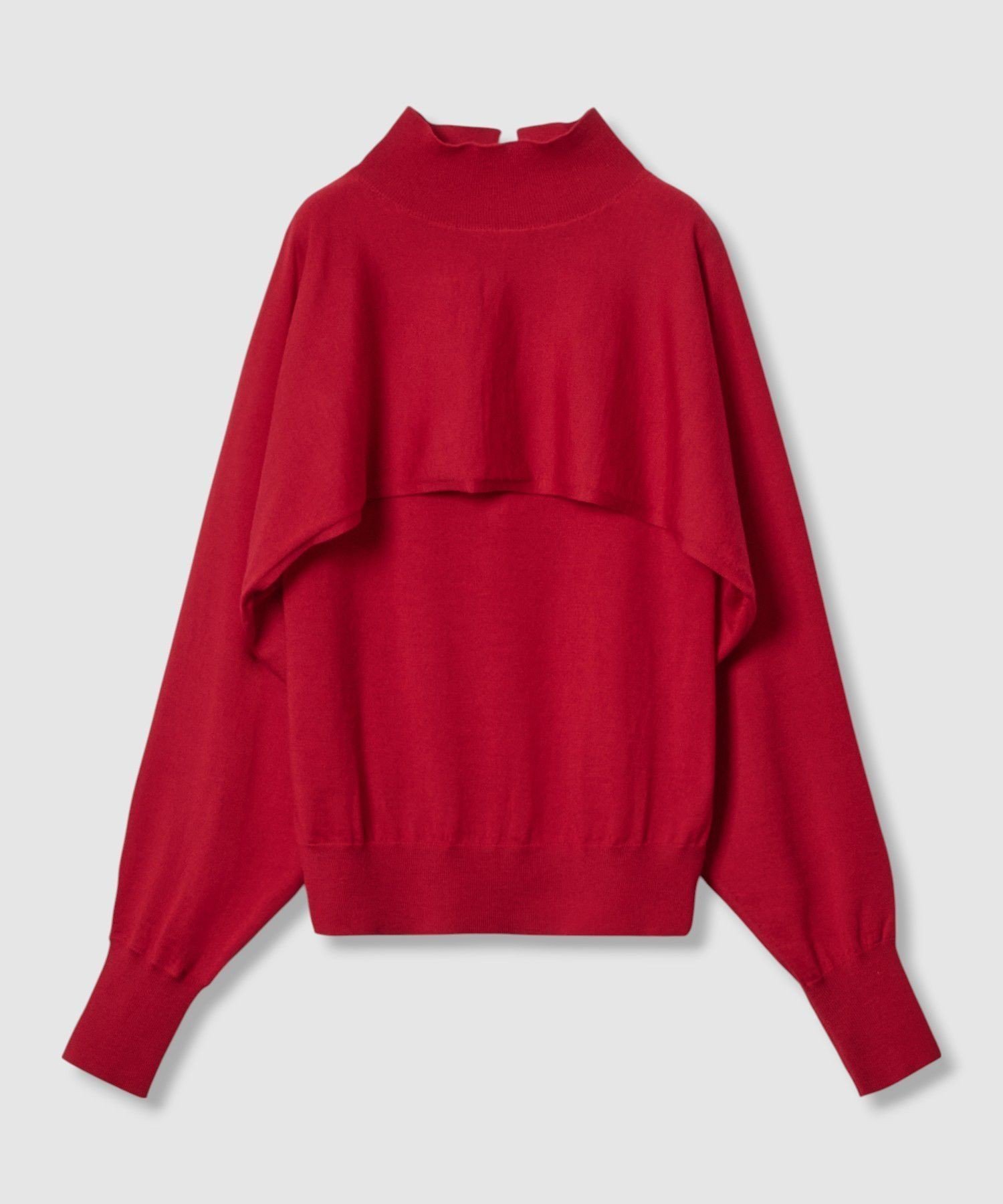 【アナイ/ANAYI】のエキストラファインメリノアンサンブルニット インテリア・キッズ・メンズ・レディースファッション・服の通販 founy(ファニー) 　ファッション　Fashion　レディースファッション　Ladies' Fashion Online　トップス・カットソー　Tops/Tshirt　ニット　Knit Tops　アンサンブル　Knit Ensemble　なめらか　Smooth　アンサンブル　Ensemble　ショール　Shawl　ハイネック　High Neck　ボレロ　Bolero　A/W・秋冬　Aw・Autumn/Winter・Fw・Fall-Winter　red|ID: prp329100004592546 ipo3291000000032604533