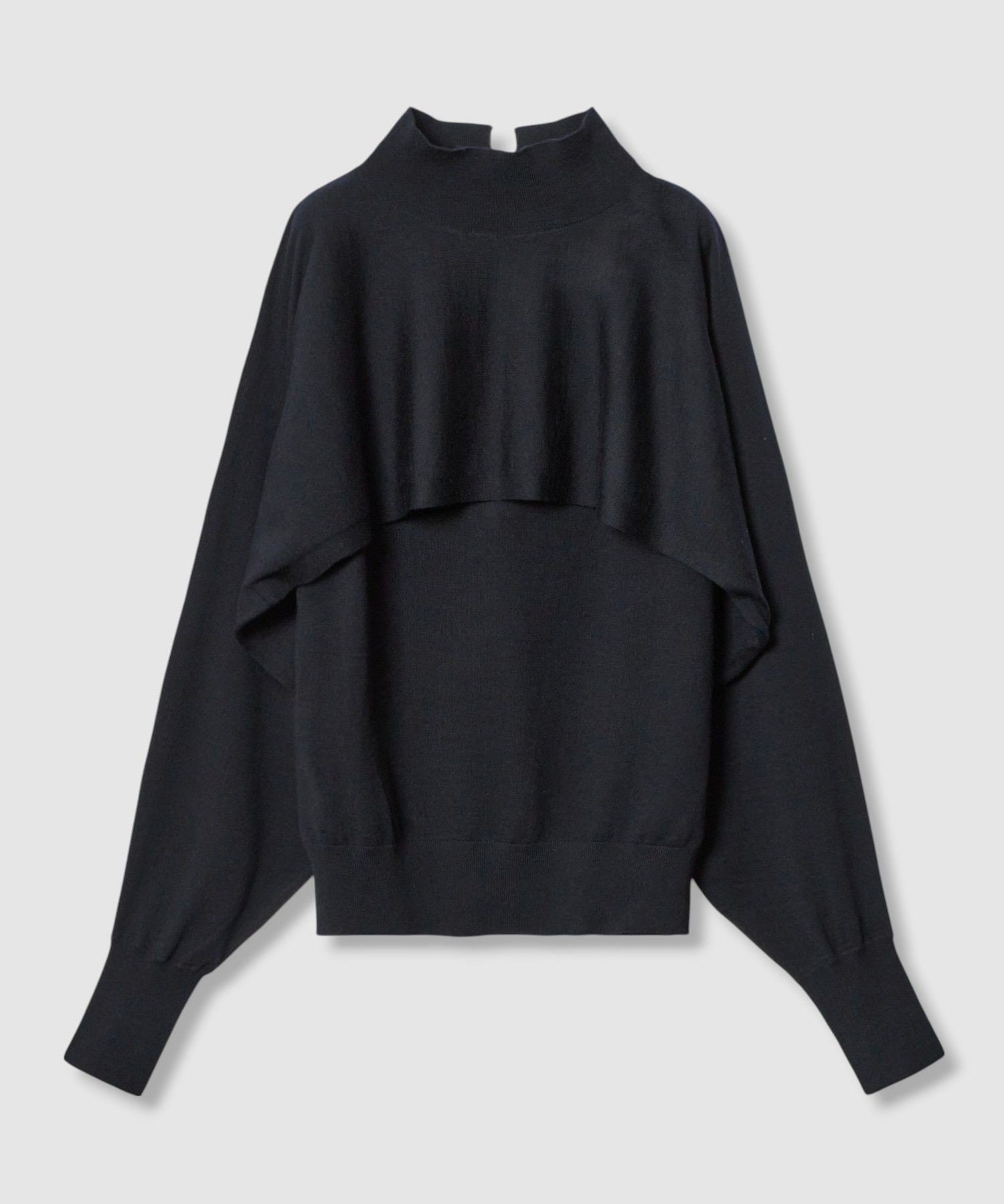 【アナイ/ANAYI】のエキストラファインメリノアンサンブルニット インテリア・キッズ・メンズ・レディースファッション・服の通販 founy(ファニー) 　ファッション　Fashion　レディースファッション　Ladies' Fashion Online　トップス・カットソー　Tops/Tshirt　ニット　Knit Tops　アンサンブル　Knit Ensemble　なめらか　Smooth　アンサンブル　Ensemble　ショール　Shawl　ハイネック　High Neck　ボレロ　Bolero　A/W・秋冬　Aw・Autumn/Winter・Fw・Fall-Winter　navy|ID: prp329100004592546 ipo3291000000032604536