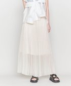 【その他のブランド/Other】のASTRAET オーガンジー シアー マキシプリーツスカート OFF WHITE|ID: prp329100004592550 ipo3291000000032604592