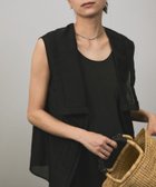 【サロン アダム エ ロペ/SALON adam et rope'】のコットンシルクジレブラウス ブラック(01)|ID: prp329100004592553 ipo3291000000032604645
