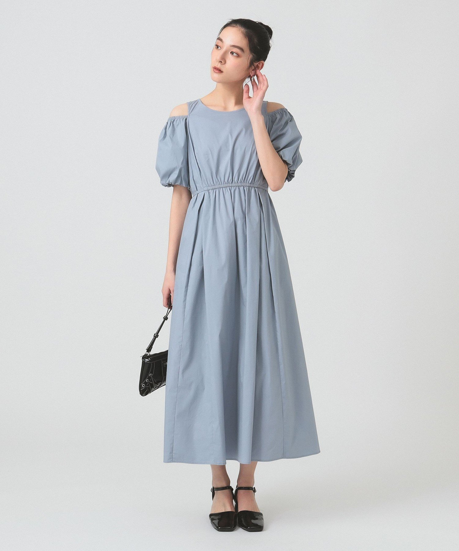 【ビームス ウイメン/BEAMS】のショルダー スリット パフスリーブ ワンピース 人気、トレンドファッション・服の通販 founy(ファニー) 　ファッション　Fashion　レディースファッション　Fashion for Women　ワンピース　Dresses　ショルダー　Shoulder, Shoulder Strap　スリット　Slit, Slit Detail　スリーブ　Sleeve, Long Sleeve / Short Sleeve　フォーマル　Formal, Dressy　ペチコート　Petticoat, Underskirt　リボン　Ribbon, Bow　 other-1|ID: prp329100004592564 ipo3291000000033625192