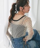 【ラブティックボンボン/La boutique BonBon】の【待望の復刻!全骨格オススメ!】シアードット前後2WAYトップス ベージュ|ID: prp329100004592575 ipo3291000000032886669